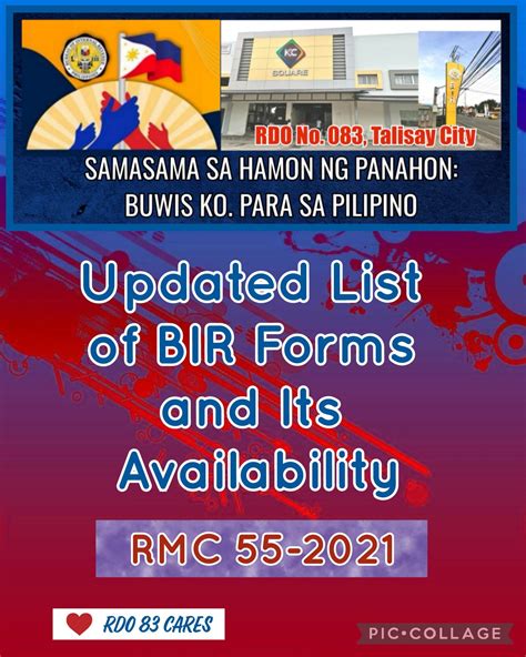 bir tabunok|BIR Revenue District Office 083 .